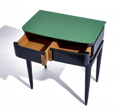 Gio Ponti Italian Black Side Tables c 1955