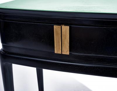 Gio Ponti Italian Black Side Tables c 1955