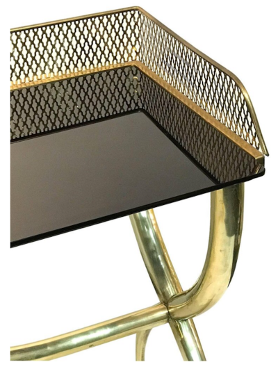 Gio Ponti Italian Brass Console Table in the Manner of Gio Ponti
