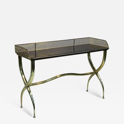 Gio Ponti Italian Brass Console Table in the Manner of Gio Ponti