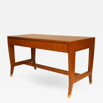 Gio Ponti Italian Mahogany Table Desk