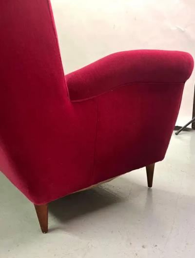 Gio Ponti Italian Mid Century Modern Neoclassical Sofa by Gio Ponti for ISA Bergamo