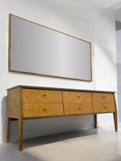 Gio Ponti Italian Mid Century Sideboard or Chest of Drawers Gi Ponti style 1950s