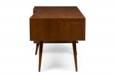Gio Ponti Italian Mid Century Walnut Ponti Style Desk