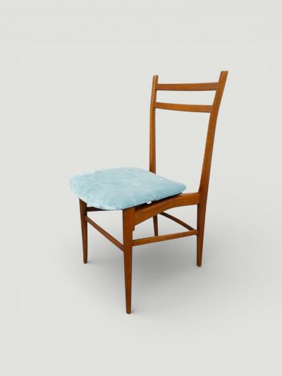 Gio Ponti Italian Midcentury Desk and Chair with suspended bookcase Gi Ponti Style