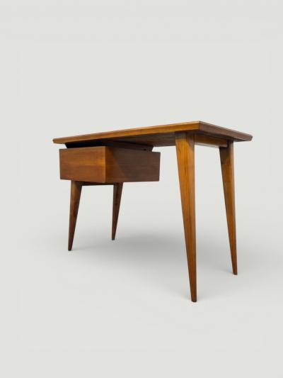 Gio Ponti Italian Midcentury Desk and Chair with suspended bookcase Gi Ponti Style