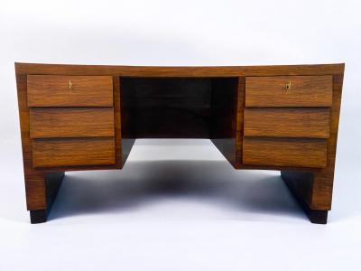Gio Ponti Italian Midcentury Executive Desk with chair designed by Gio Ponti 1940s