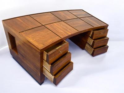 Gio Ponti Italian Midcentury Executive Desk with chair designed by Gio Ponti 1940s