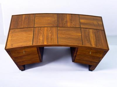 Gio Ponti Italian Midcentury Executive Desk with chair designed by Gio Ponti 1940s