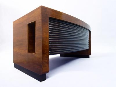 Gio Ponti Italian Midcentury Executive Desk with chair designed by Gio Ponti 1940s