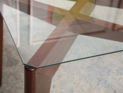 Gio Ponti Italian Modern Mahogany and Glass Dining Table Gio Ponti