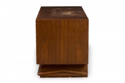 Gio Ponti Italian Modern Two Drawer Bedside Table Night Stand manner of Gio Ponti