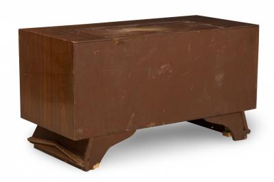 Gio Ponti Italian Modern Two Drawer Bedside Table Night Stand manner of Gio Ponti