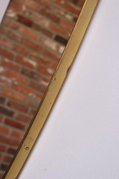 Gio Ponti Italian Modernist Ramati Shield Mirror by Vetreria Bonardi