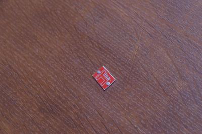 Gio Ponti Italian Modernist Walnut and Iron Hexagonal Coffee Table by Gio Point for Isa