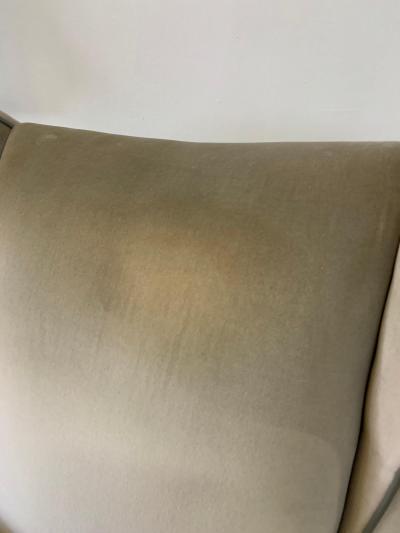 Gio Ponti Italian Wing Back Armchairs in the Style of Ponti Pair