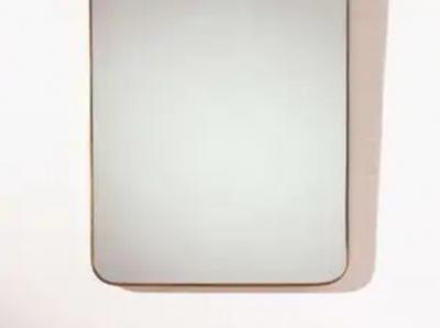 Gio Ponti Italian brass mirror in the style of Gio Ponti italy early 1960s