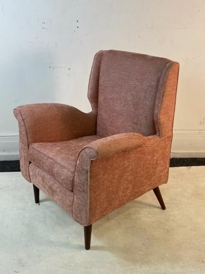 Gio Ponti MODERNIST MID CENTURY PAIR OF ITALIAN ARMCHAIRS