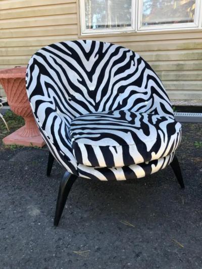 Gio Ponti Magnificent Pair Jack Sherman for Chaircraft of California Pom Pom Chairs