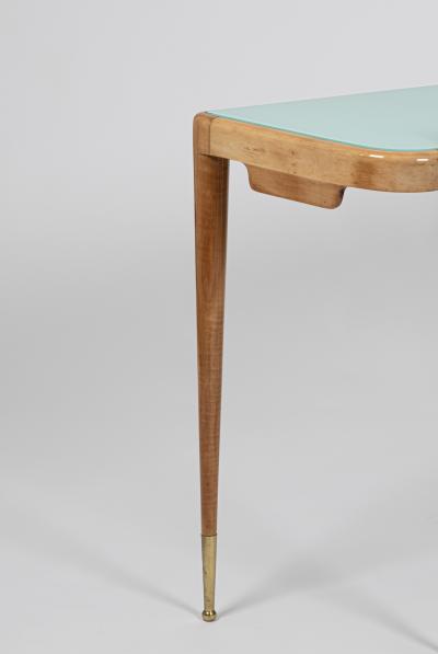 Gio Ponti Maple Desk Console Table Attributed to Gio Ponti Italy c 1950
