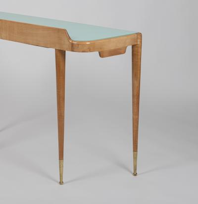 Gio Ponti Maple Desk Console Table Attributed to Gio Ponti Italy c 1950