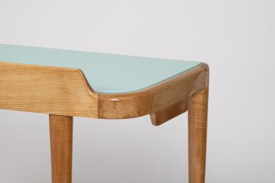 Gio Ponti Maple Desk Console Table Attributed to Gio Ponti Italy c 1950