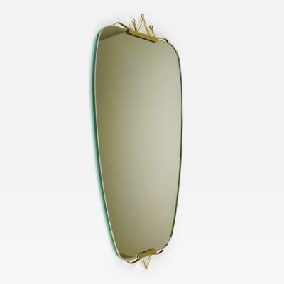 Gio Ponti Mid Century Brass Crown Wall Mirror Gio Ponti Style Italy 1940s