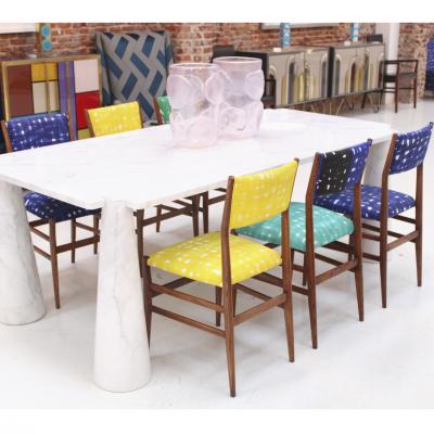 Gio Ponti Mid Century Gio Ponti Set of Four Leggera 646 Ashwood Italian Chairs 1951
