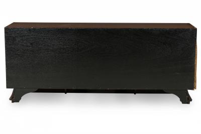 Gio Ponti Mid Century Italian Modern Walnut Cabinet Dresser Style of Gio Ponti
