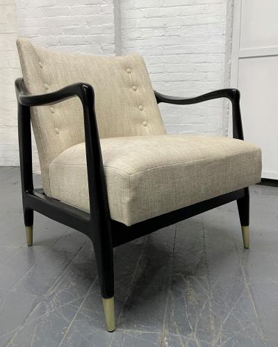 Gio Ponti Mid Century Modern Sculptural Armchair