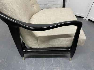 Gio Ponti Mid Century Modern Sculptural Armchair