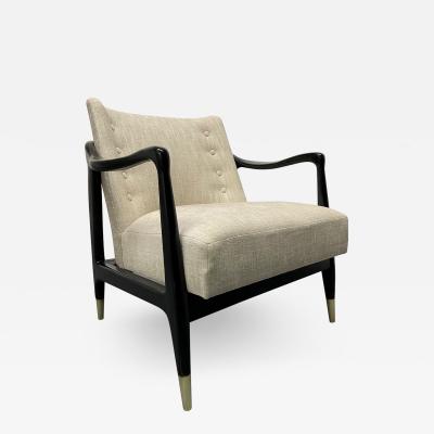 Gio Ponti Mid Century Modern Sculptural Armchair