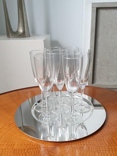 Gio Ponti Mid Century Modern silver plated tray designed by Gio Ponti 