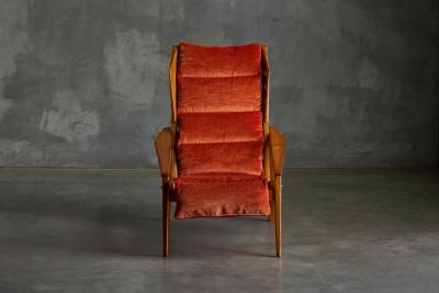 Gio Ponti Modello 811 Lounge Chair by Gio Ponti for Cassina Italy 1950s