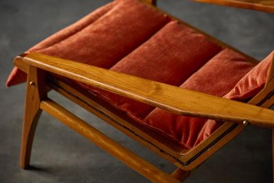 Gio Ponti Modello 811 Lounge Chair by Gio Ponti for Cassina Italy 1950s