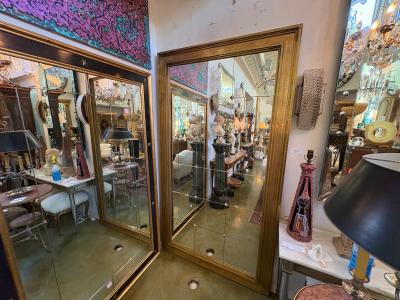 Gio Ponti Monumental Italian Modern Neoclassical Style Bronze Mirror