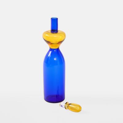 Gio Ponti Old Lady Bottle with Stopper Model 4492 by Gio Ponti for Venini