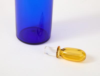 Gio Ponti Old Lady Bottle with Stopper Model 4492 by Gio Ponti for Venini