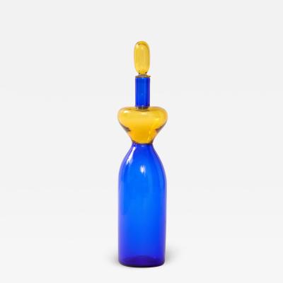 Gio Ponti Old Lady Bottle with Stopper Model 4492 by Gio Ponti for Venini