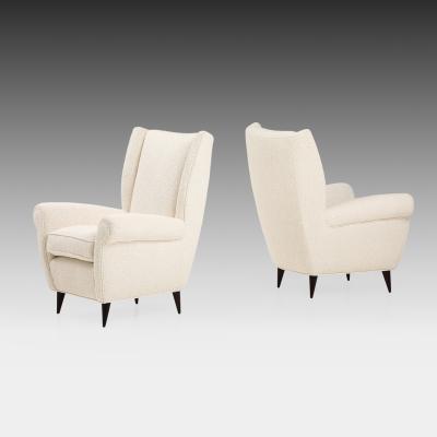Gio Ponti Paiir of Armchairs by Gio Ponti