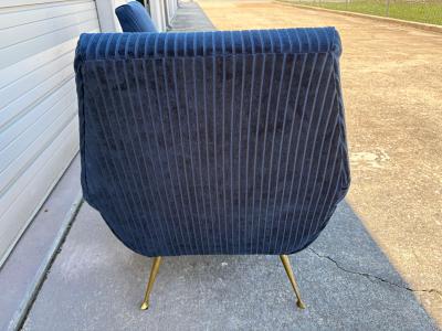 Gio Ponti Pair Of Italian Modern Gio Ponti Inspired Lounge Chairs