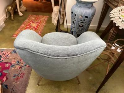 Gio Ponti Pair Of Italian Modern Lounge Chairs In The Manner Of Gio Ponti