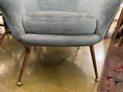 Gio Ponti Pair Of Italian Modern Lounge Chairs In The Manner Of Gio Ponti