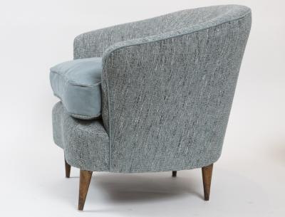 Gio Ponti Pair Of Mid Century Italian Gio Ponti Style Tub Chairs For Casa Giardino