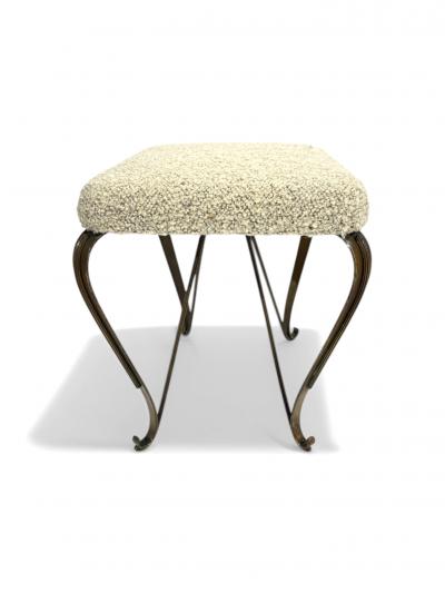 Gio Ponti Pair of Brass Italian Stool circas 1950