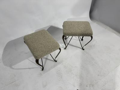 Gio Ponti Pair of Brass Italian Stool circas 1950