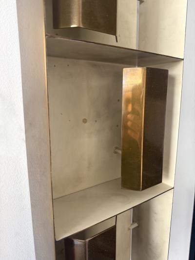 Gio Ponti Pair of Brass Sconces Finestra 12664 by Gio Ponti for Arredoluce Italy 1950s