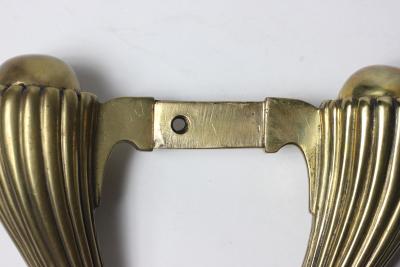 Gio Ponti Pair of Bronze Cornucopia Door Handles by Fontana Arte 1935 Italy