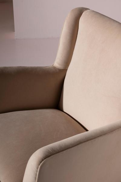 Gio Ponti Pair of Gio Ponti Armchairs for Cassina Conte Grande Liner 1949