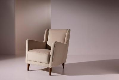 Gio Ponti Pair of Gio Ponti Armchairs for Cassina Conte Grande Liner 1949